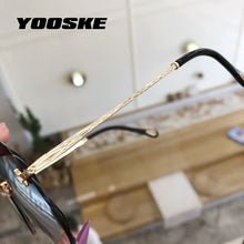 Load image into Gallery viewer, YOOSKE Cat Eye Sunglasses Women Trendy Rimless Sun Glasses Ladies Gradient Shades Framless Eyewear UV400