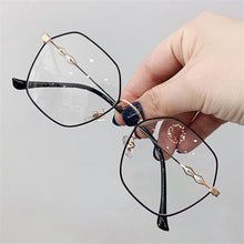 Load image into Gallery viewer, YOOSKE Clear Glasses Frames Women Retro Metal Polygon Eyeglasses Womens Gradient Pink Optical Frame Spectacles Hollow Design