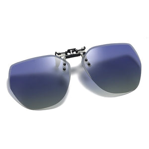 YOOSKE Clip on Sun Glasses Men Women Polarized Sunglasses Flip Up Clips Photochromic Driving Sunglass Female Day Night Goggle