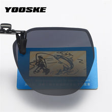Load image into Gallery viewer, YOOSKE Clip on Sun Glasses Men Women Polarized Sunglasses Flip Up Clips Photochromic Driving Sunglass Female Day Night Goggle