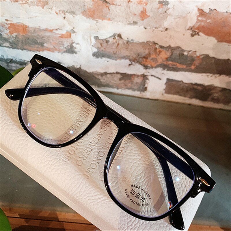 YOOSKE Computer Anti Blue-ray Glasses Frames Women Blue Film Eyeglasses Men TR90 Optical Spectacles Gaming Eyewear