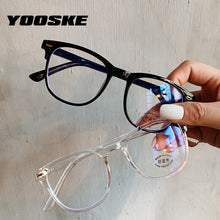Carica l&#39;immagine nel visualizzatore di Gallery, YOOSKE Computer Anti Blue-ray Glasses Frames Women Blue Film Eyeglasses Men TR90 Optical Spectacles Gaming Eyewear