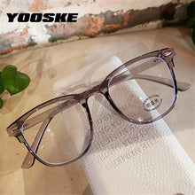 Carica l&#39;immagine nel visualizzatore di Gallery, YOOSKE Computer Anti Blue-ray Glasses Frames Women Blue Film Eyeglasses Men TR90 Optical Spectacles Gaming Eyewear