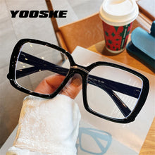 Carica l&#39;immagine nel visualizzatore di Gallery, YOOSKE Computer Blue Light Blocking Glasses Women Men Oversized Eyeglasses Frames Clear Optical Eyewear Unisex