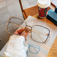 Carica l&#39;immagine nel visualizzatore di Gallery, YOOSKE Computer Blue Light Blocking Glasses Women Men Oversized Eyeglasses Frames Clear Optical Eyewear Unisex