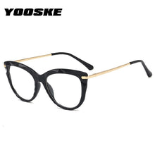 Load image into Gallery viewer, YOOSKE Cat Eye Glasses Frames Transparent Eyeglasses for Women Sexy Frame Trending Style Brand Optical Computer Eyewear