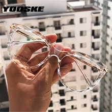 Load image into Gallery viewer, YOOSKE Cat Eye Glasses Frames Transparent Eyeglasses for Women Sexy Frame Trending Style Brand Optical Computer Eyewear