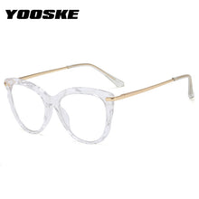 Load image into Gallery viewer, YOOSKE Cat Eye Glasses Frames Transparent Eyeglasses for Women Sexy Frame Trending Style Brand Optical Computer Eyewear