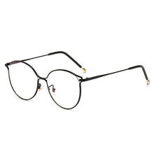 Load image into Gallery viewer, Cat Eye Glasses Frames Women Trending Myopia Frame Transparent Optical Spectacles Rose Gold Fake Eyeglasses