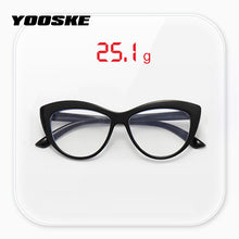 Carica l&#39;immagine nel visualizzatore di Gallery, YOOSKE Montature per occhiali da donna Occhiali da vista Cat Eye sexy Montatura per occhiali da vista trasparenti neri rossi