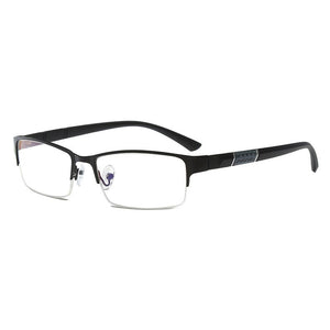 YOOSKE  Men Business Glasses Frame Mens Anti blue Light Transparent Computer Eyeglasses Half frame Diopter Eyewear