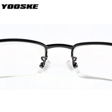 Load image into Gallery viewer, YOOSKE Finished Myopia Glasses Women Men Half Frame Sutdent Short-sight Eyewear -1.0 -1.5 -2. 0 -2.5 -3.0 -4.0 -4.5 -6.0