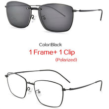 Load image into Gallery viewer, YOOSKE Magnetism Polarized Sunglasses Men Women Clip On Glasses Prescription Eyewear Metal Frames Optical Eyeglass
