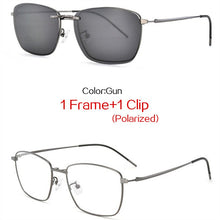 Load image into Gallery viewer, YOOSKE Magnetism Polarized Sunglasses Men Women Clip On Glasses Prescription Eyewear Metal Frames Optical Eyeglass