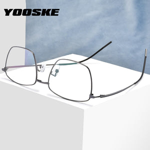 YOOSKE Magnetism Polarized Sunglasses Men Women Clip On Glasses Prescription Eyewear Metal Frames Optical Eyeglass