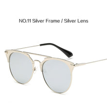 Load image into Gallery viewer, YOOSKE Mirror Rose Gold Sunglasses Women Round  Brand Female Sun Glasses Ladies Star Style Shades For Women