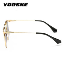 Load image into Gallery viewer, YOOSKE Mirror Rose Gold Sunglasses Women Round  Brand Female Sun Glasses Ladies Star Style Shades For Women