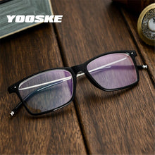 Load image into Gallery viewer, YOOSKE Myopia Glasses Men Business Myopic Glasses Short-sighted Eyewear Black Spectacles with Degree 1.0 1.5 2.0 2.5 3.0 3.5 4.0