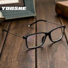 Load image into Gallery viewer, YOOSKE Myopia Glasses Men Business Myopic Glasses Short-sighted Eyewear Black Spectacles with Degree 1.0 1.5 2.0 2.5 3.0 3.5 4.0