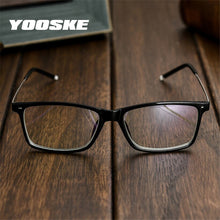 Load image into Gallery viewer, YOOSKE Myopia Glasses Men Business Myopic Glasses Short-sighted Eyewear Black Spectacles with Degree 1.0 1.5 2.0 2.5 3.0 3.5 4.0