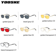 Load image into Gallery viewer, YOOSKE Narrow Men Sunglasses Rectangle Women Metal  Brand Sun glasses 2023 Classic Oculos Masculino Glasses UV400