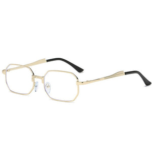 YOOSKE Narrow Men Sunglasses Rectangle Women Metal  Brand Sun glasses 2023 Classic Oculos Masculino Glasses UV400