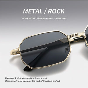 YOOSKE Narrow Men Sunglasses Rectangle Women Metal  Brand Sun glasses 2023 Classic Oculos Masculino Glasses UV400
