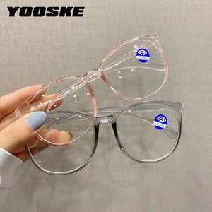 YOOSKE Women Glasses Big Frame Computer Optical Eyewear Men Myopia Glasses Frames can be Equipped with Degrees