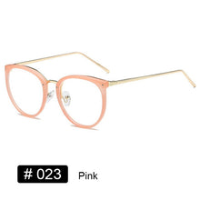 Carica l&#39;immagine nel visualizzatore di Gallery, YOOSKE Optical Glasses for Sight Women Men Myopia Round Oversized Eyeglasses Frames Metal Spectacles Clear Glasses with Cloth