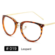 Carica l&#39;immagine nel visualizzatore di Gallery, YOOSKE Optical Glasses for Sight Women Men Myopia Round Oversized Eyeglasses Frames Metal Spectacles Clear Glasses with Cloth