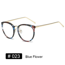 Carica l&#39;immagine nel visualizzatore di Gallery, YOOSKE Optical Glasses for Sight Women Men Myopia Round Oversized Eyeglasses Frames Metal Spectacles Clear Glasses with Cloth