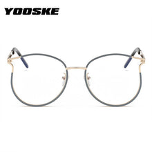 Load image into Gallery viewer, YOOSKE Optical Lens Glasses Frame Women Men Vintage Myopia Eyeglasses Frames Female Fake Glasses Round Clear Lens