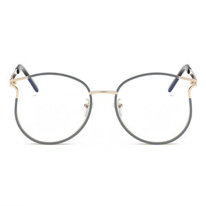 YOOSKE Optical Lens Glasses Frame Women Men Vintage Myopia Eyeglasses Frames Female Fake Glasses Round Clear Lens