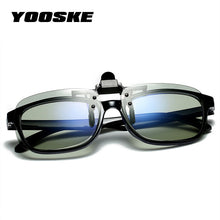 Load image into Gallery viewer, YOOSKE  Photochromic Sunglasses Clips Men Polarized Lens Sun glasses clip Man Driver Chameleon Mirror Eyewear clips