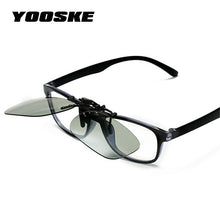 Load image into Gallery viewer, YOOSKE  Photochromic Sunglasses Clips Men Polarized Lens Sun glasses clip Man Driver Chameleon Mirror Eyewear clips