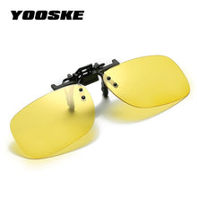 Load image into Gallery viewer, YOOSKE  Photochromic Sunglasses Clips Men Polarized Lens Sun glasses clip Man Driver Chameleon Mirror Eyewear clips