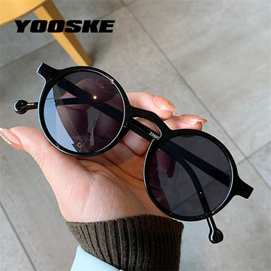 Retro Round Sunglasses Women Brand Designer Vintage Small Frame Sun Glasses Ladies Fashionable Style Eyewear Mirror
