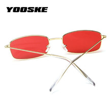 Carica l&#39;immagine nel visualizzatore di Gallery, Retro Sunglasses Men Small Rectangle Sun Glasses Retro Shades for Women Metal Frame Black Pink Eyewear
