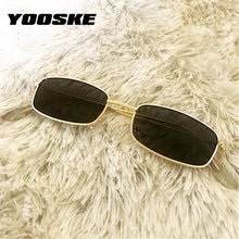 Carica l&#39;immagine nel visualizzatore di Gallery, Retro Sunglasses Men Small Rectangle Sun Glasses Retro Shades for Women Metal Frame Black Pink Eyewear