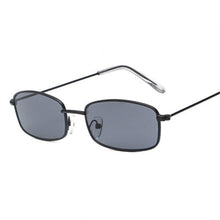 Carica l&#39;immagine nel visualizzatore di Gallery, Retro Sunglasses Men Small Rectangle Sun Glasses Retro Shades for Women Metal Frame Black Pink Eyewear