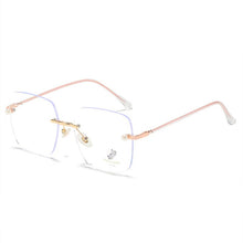 Load image into Gallery viewer, YOOSKE Rimless Pearl Square Glasses Frame Women Elegant Computer Eyewear Anti Blue Light Eyeglasses Frames  Brand Design