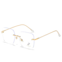 Load image into Gallery viewer, YOOSKE Rimless Pearl Square Glasses Frame Women Elegant Computer Eyewear Anti Blue Light Eyeglasses Frames  Brand Design