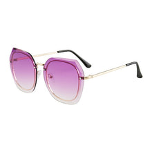 Load image into Gallery viewer, YOOSKE Rimless Square Women&#39;s Sunglasses Classic Retro Gradient Big Frame Rivet Sun Glasses  Brand Female Eyeglasses UV400