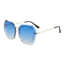 Load image into Gallery viewer, YOOSKE Rimless Square Women&#39;s Sunglasses Classic Retro Gradient Big Frame Rivet Sun Glasses  Brand Female Eyeglasses UV400