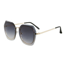 Load image into Gallery viewer, YOOSKE Rimless Square Women&#39;s Sunglasses Classic Retro Gradient Big Frame Rivet Sun Glasses  Brand Female Eyeglasses UV400