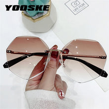 Carica l'immagine nel visualizzatore di Gallery, Rimless Women's Sunglasses Design Fashion Lady Sun glasses Vintage Alloy Classic Designer Shades UV400 Eyewear