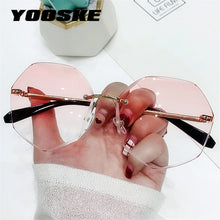 Carica l'immagine nel visualizzatore di Gallery, Rimless Women's Sunglasses Design Fashion Lady Sun glasses Vintage Alloy Classic Designer Shades UV400 Eyewear
