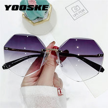 Carica l'immagine nel visualizzatore di Gallery, Rimless Women's Sunglasses Design Fashion Lady Sun glasses Vintage Alloy Classic Designer Shades UV400 Eyewear