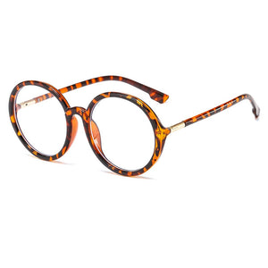 YOOSKE Round Computer Glasses Frames Women Men Anti Blue Light Eyeglasses Oversized Transparent Eyeglass Retro Optical Frame