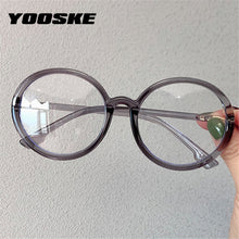 Load image into Gallery viewer, YOOSKE Round Computer Glasses Frames Women Men Anti Blue Light Eyeglasses Oversized Transparent Eyeglass Retro Optical Frame